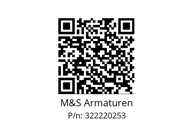   M&S Armaturen 322220253