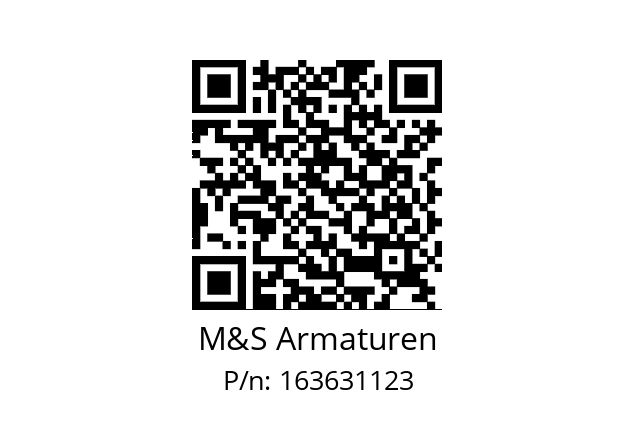   M&S Armaturen 163631123