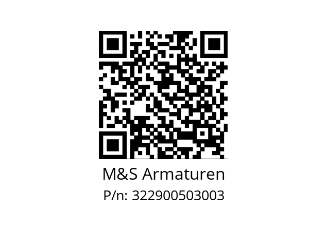   M&S Armaturen 322900503003