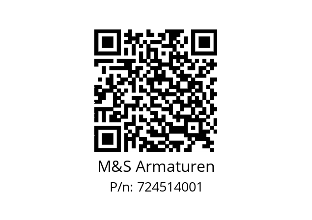   M&S Armaturen 724514001