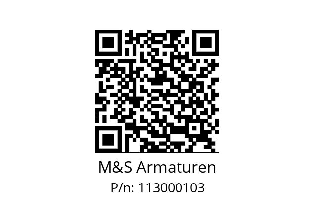   M&S Armaturen 113000103