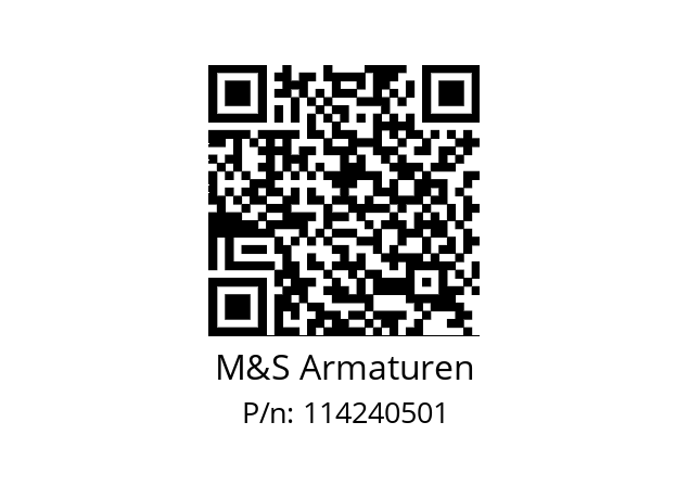   M&S Armaturen 114240501