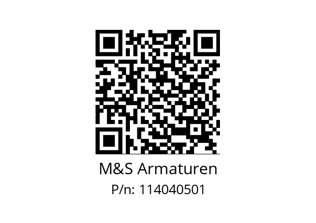   M&S Armaturen 114040501