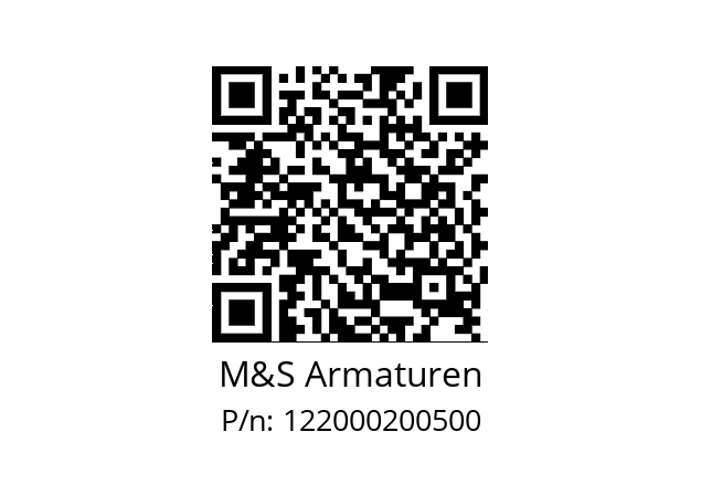   M&S Armaturen 122000200500