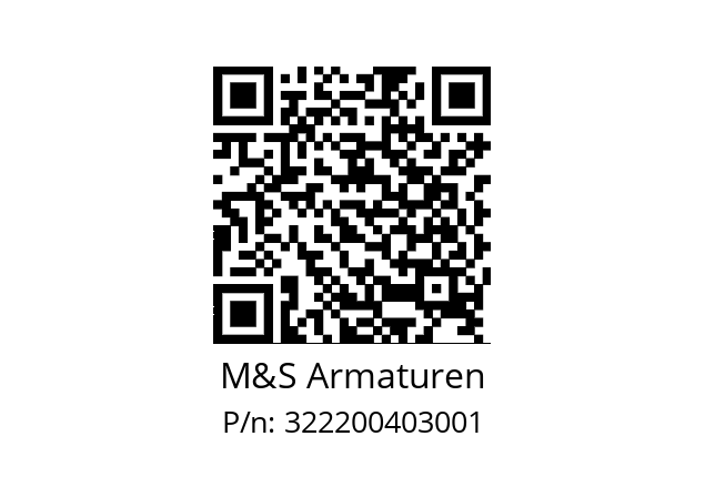   M&S Armaturen 322200403001