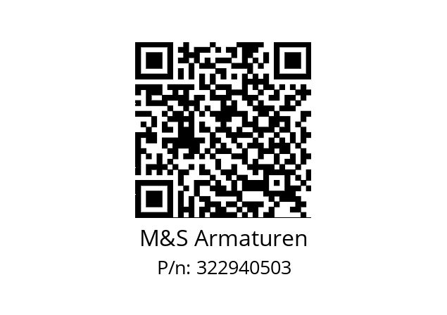   M&S Armaturen 322940503