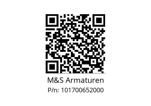   M&S Armaturen 101700652000