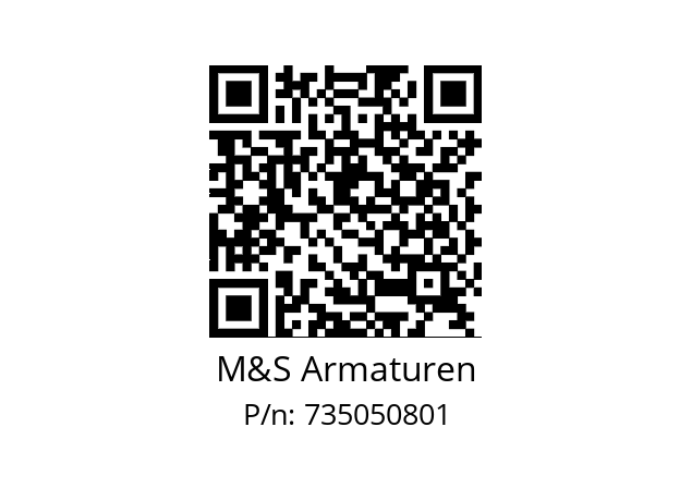   M&S Armaturen 735050801