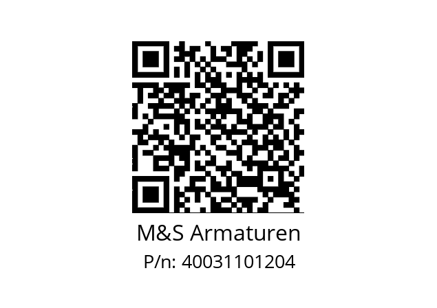   M&S Armaturen 40031101204