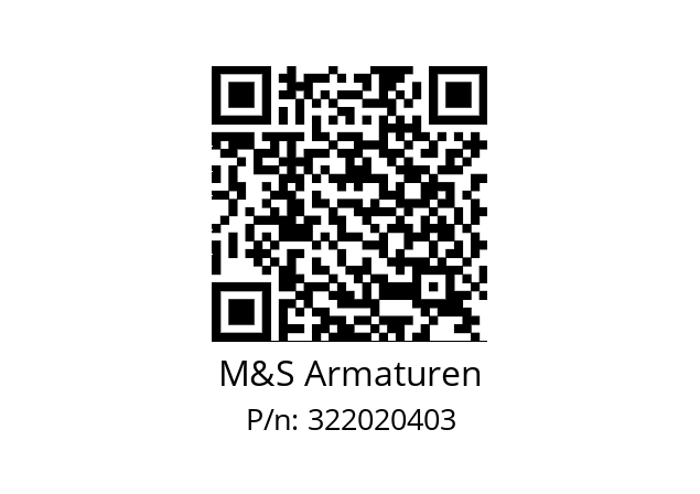   M&S Armaturen 322020403