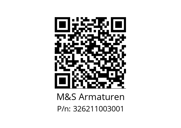   M&S Armaturen 326211003001