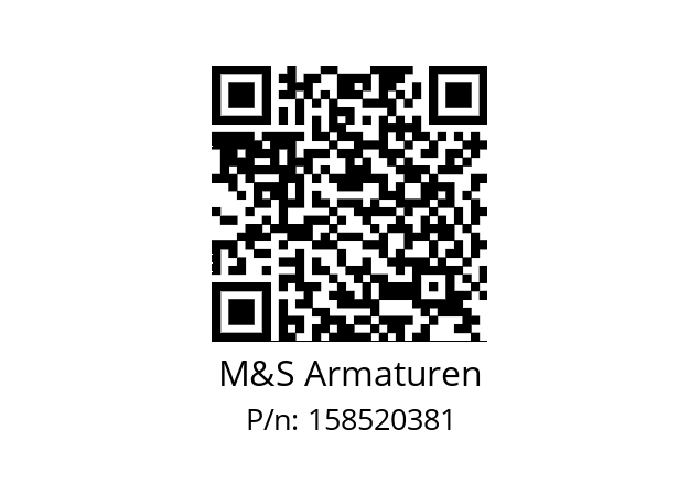   M&S Armaturen 158520381