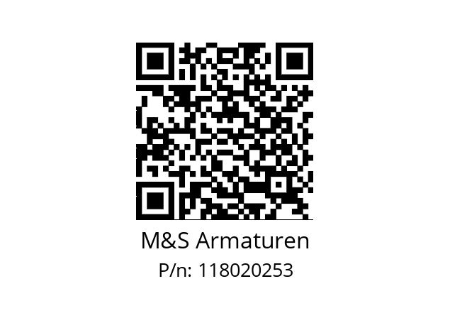   M&S Armaturen 118020253