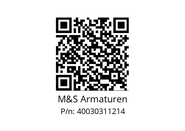   M&S Armaturen 40030311214