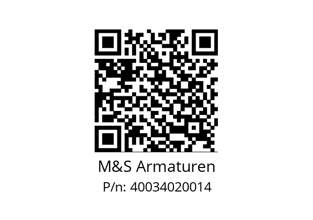   M&S Armaturen 40034020014