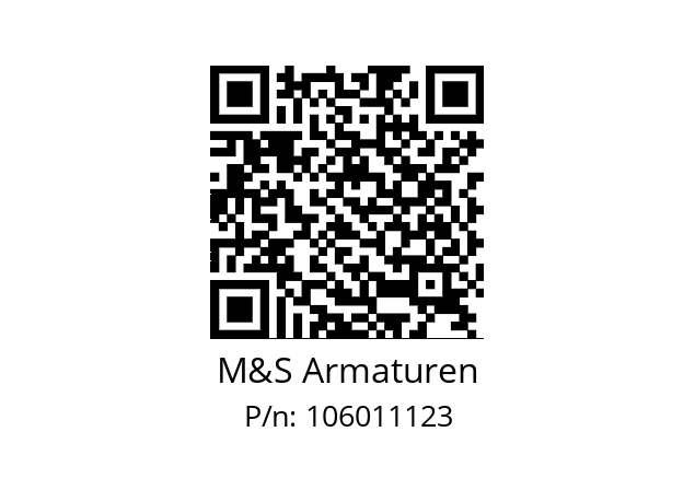   M&S Armaturen 106011123