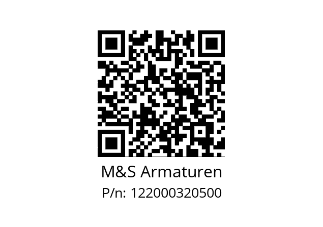   M&S Armaturen 122000320500