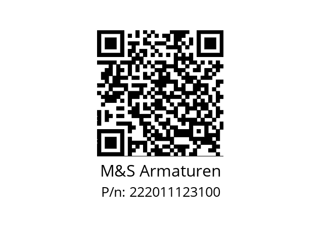   M&S Armaturen 222011123100