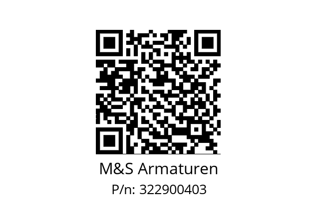   M&S Armaturen 322900403