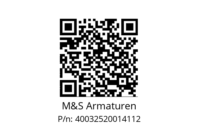   M&S Armaturen 40032520014112