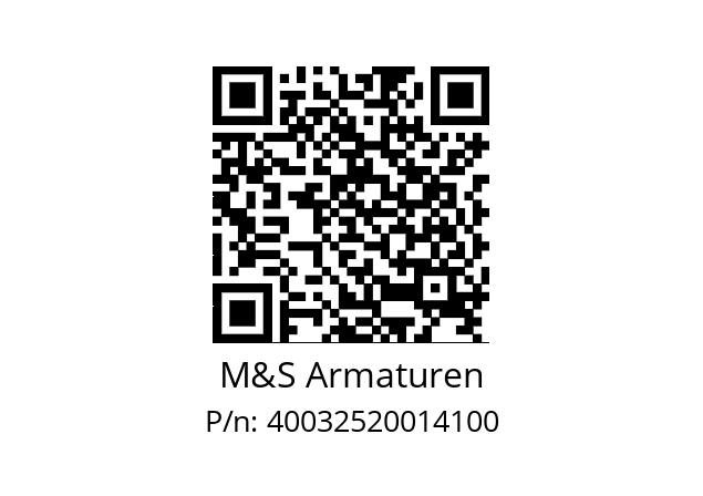   M&S Armaturen 40032520014100