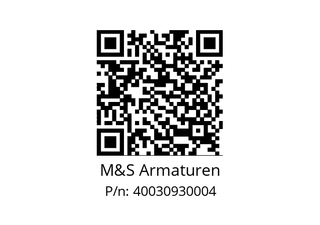   M&S Armaturen 40030930004