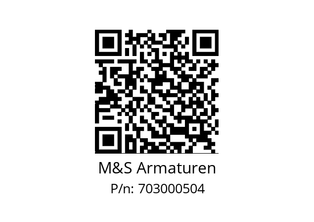   M&S Armaturen 703000504