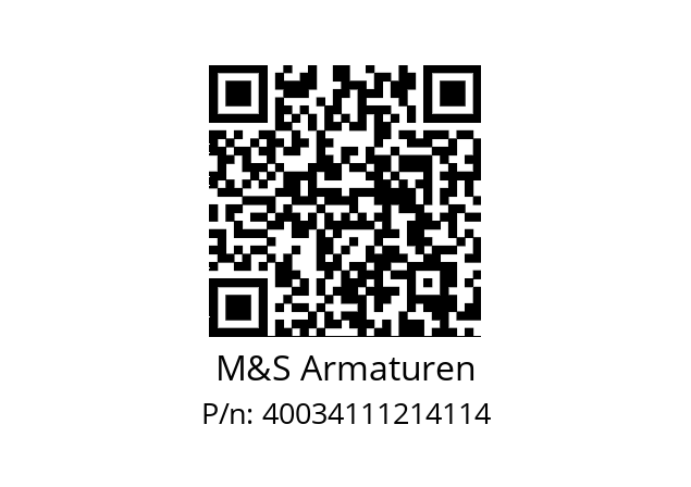   M&S Armaturen 40034111214114