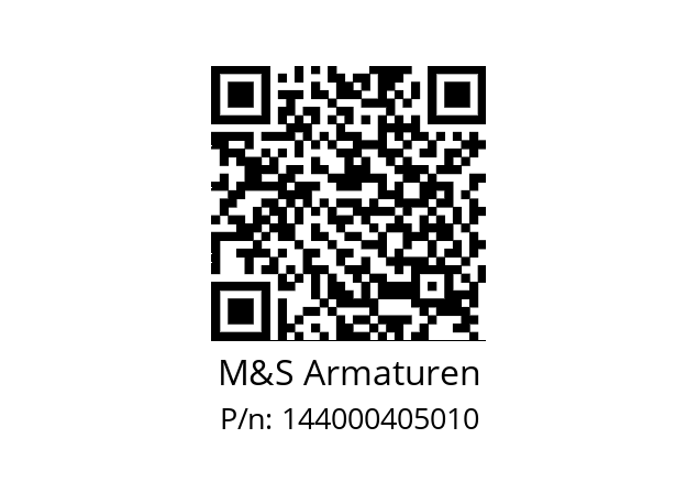   M&S Armaturen 144000405010