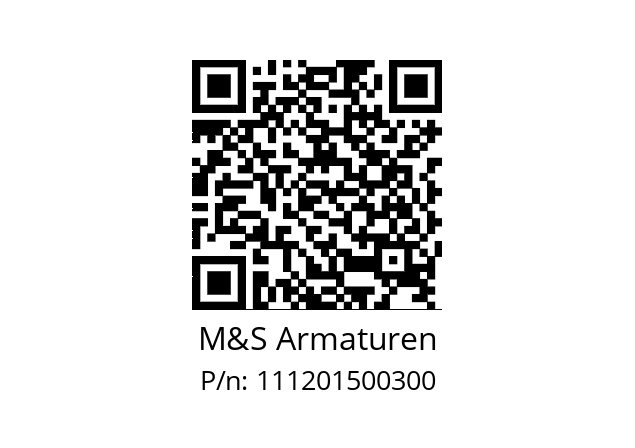   M&S Armaturen 111201500300