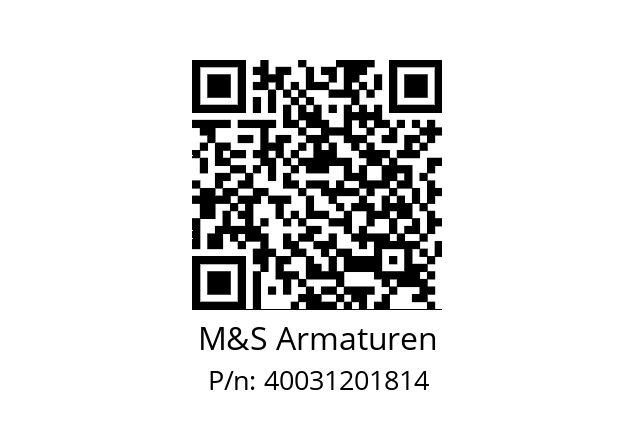   M&S Armaturen 40031201814