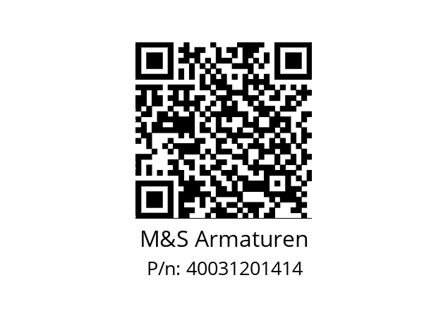   M&S Armaturen 40031201414