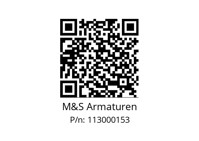   M&S Armaturen 113000153