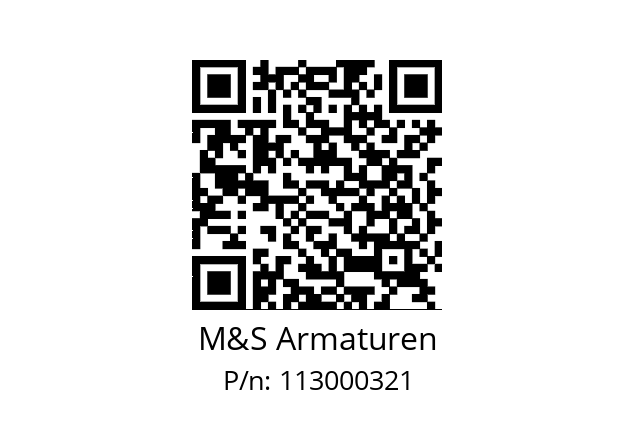   M&S Armaturen 113000321