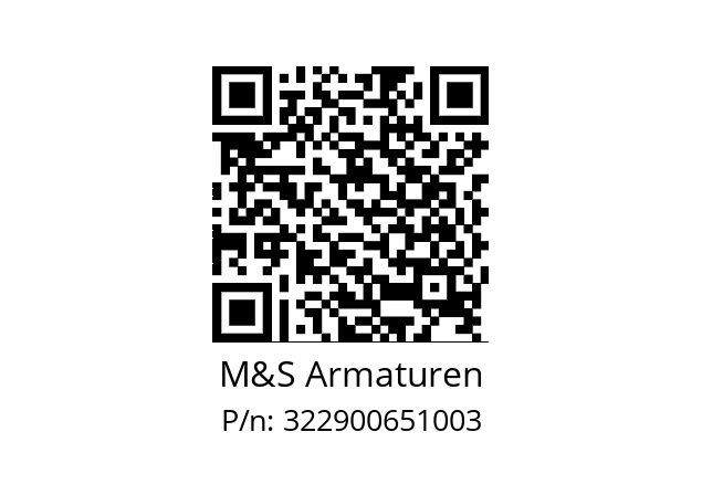   M&S Armaturen 322900651003