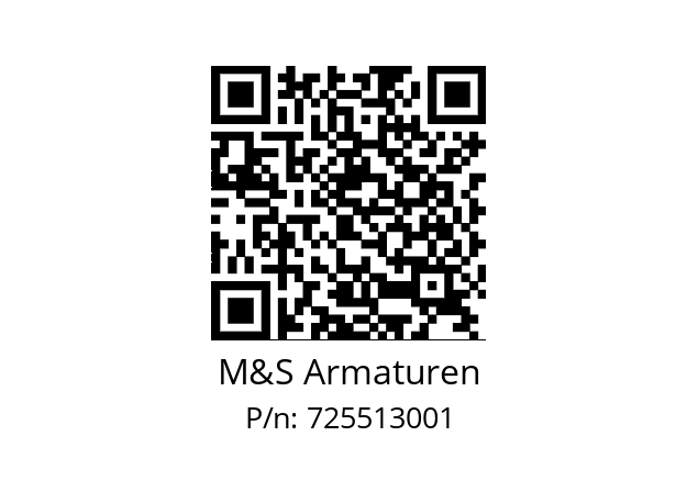   M&S Armaturen 725513001