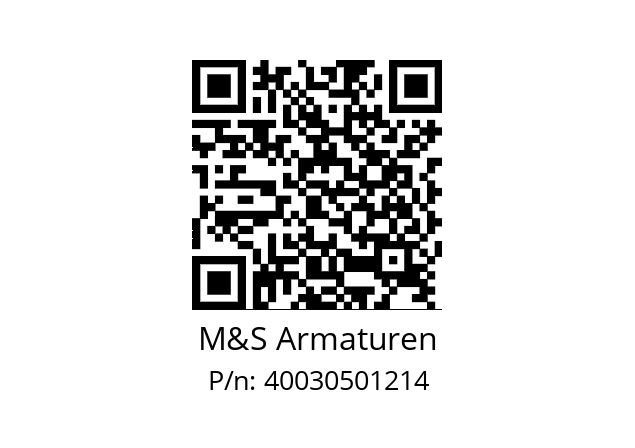   M&S Armaturen 40030501214