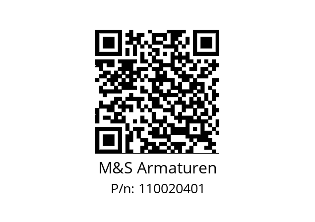   M&S Armaturen 110020401