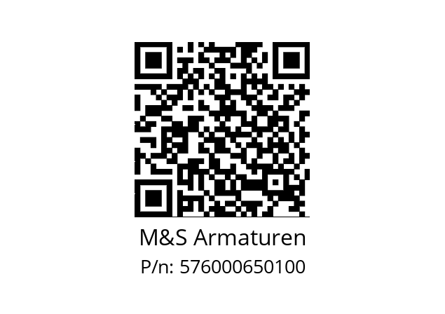   M&S Armaturen 576000650100