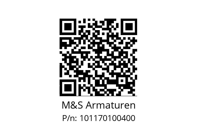   M&S Armaturen 101170100400