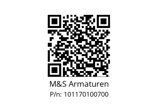   M&S Armaturen 101170100700