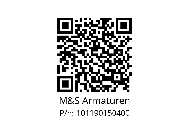   M&S Armaturen 101190150400