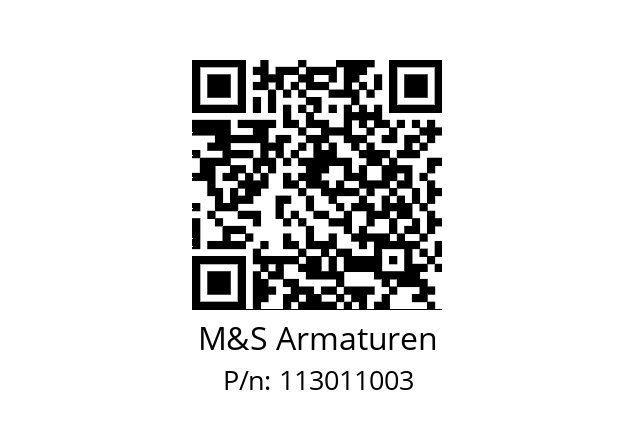   M&S Armaturen 113011003