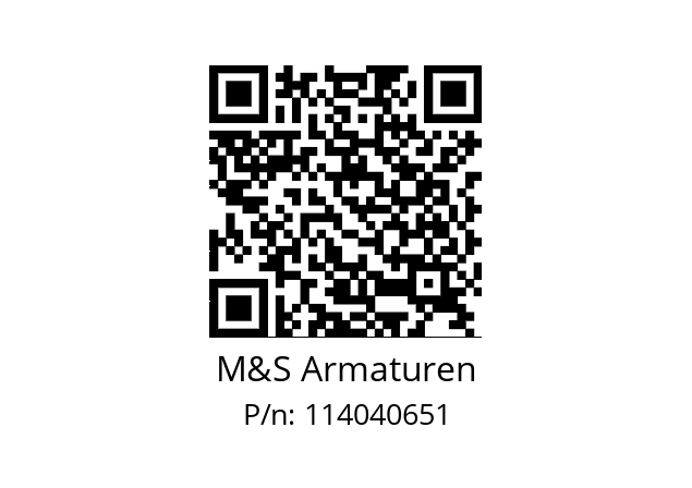   M&S Armaturen 114040651