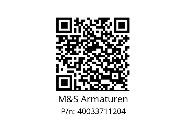   M&S Armaturen 40033711204