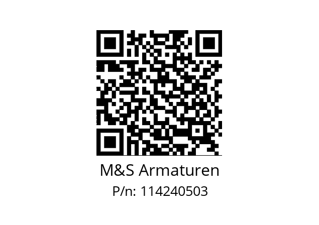   M&S Armaturen 114240503