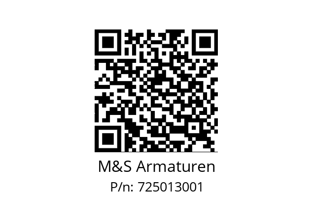   M&S Armaturen 725013001