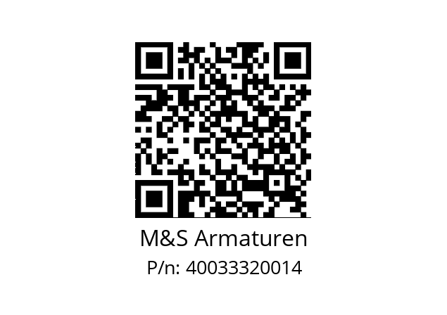   M&S Armaturen 40033320014