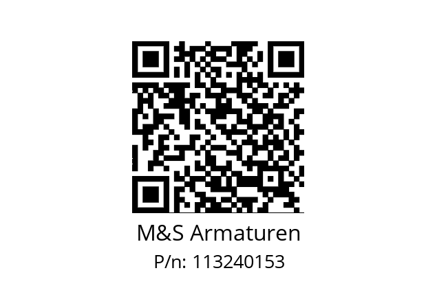   M&S Armaturen 113240153