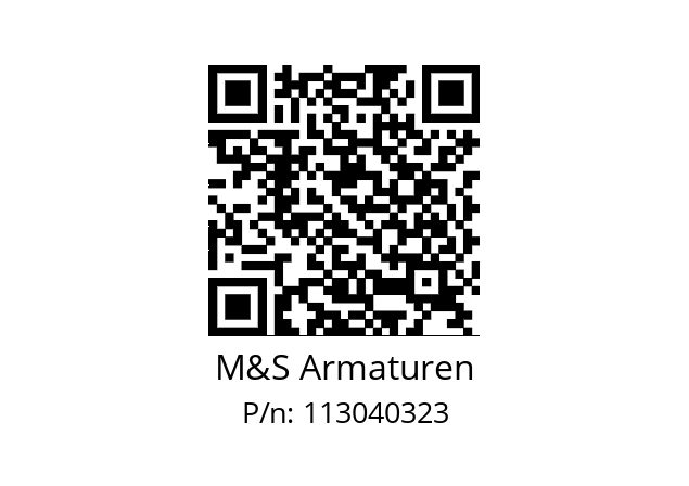   M&S Armaturen 113040323